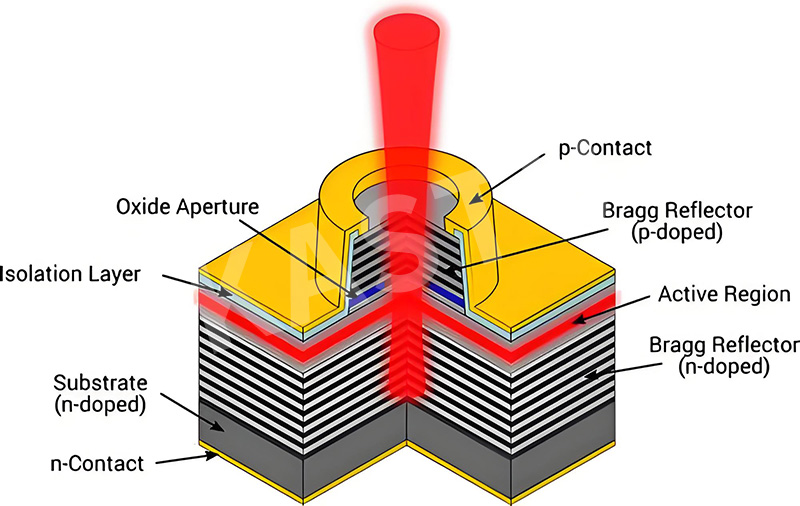 VCSEL常用波段检测与氧化孔径测量解决方案 （结合苏州卡斯图MIR100近红外显微镜）